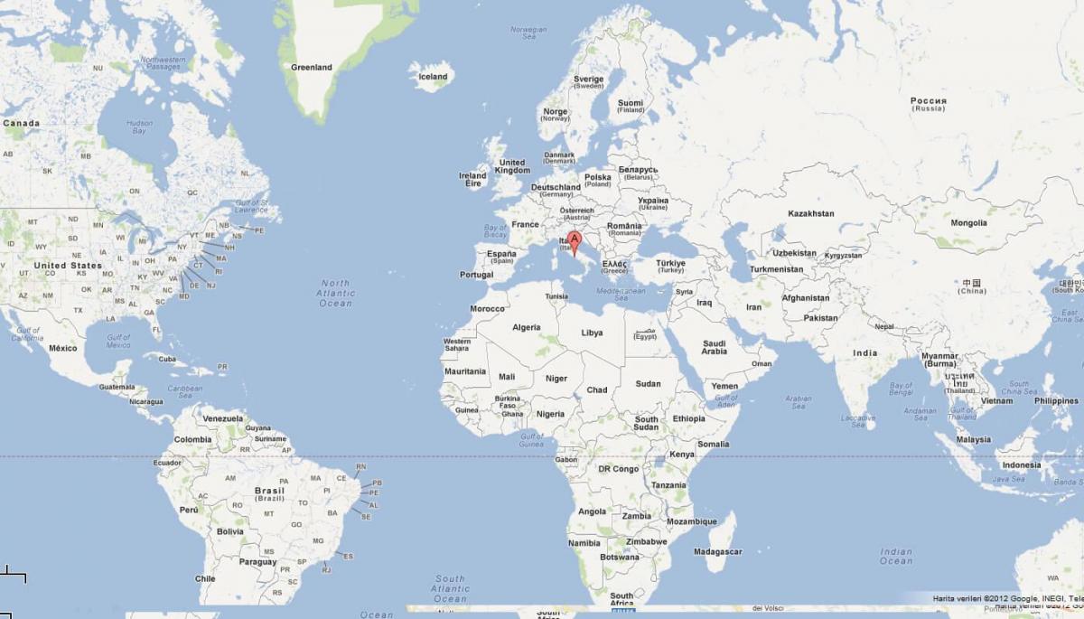 Vatican bản đồ thế giới